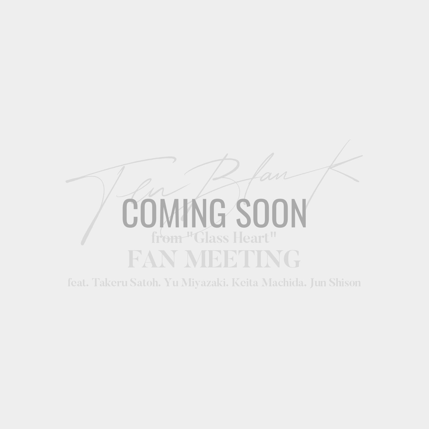 TENBLANK FAN MEETING OFFICIAL GOODS